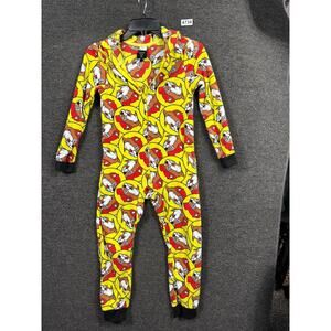Buc-ee's One-piece Pajamas Adult XS/Small Hooded Zip All Over Print BUC0002